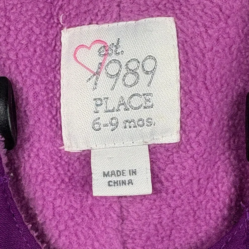The‎ Children's Place Purple Fleece Lined Snow Bib Overalls 6-9 Mo. Cold Gear